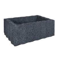 2 stuks! Ridgeflor groot zwart 60x40x25 cm - Gardenlux