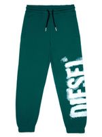 Diesel Kids pantalon de jogging à logo imprimé - Vert - thumbnail