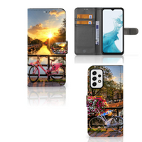 Samsung Galaxy A23 Flip Cover Amsterdamse Grachten - thumbnail