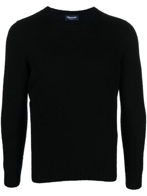Drumohr pull en laine à col rond - Noir