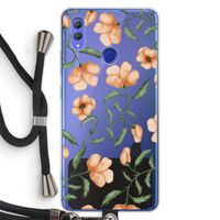 Peachy flowers: Honor Note 10 Transparant Hoesje met koord
