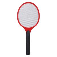 Elektronische vliegenmepper - rood - op batterijen - 57 cm - kunststof