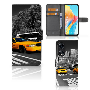 OPPO A98 5G Flip Cover New York Taxi