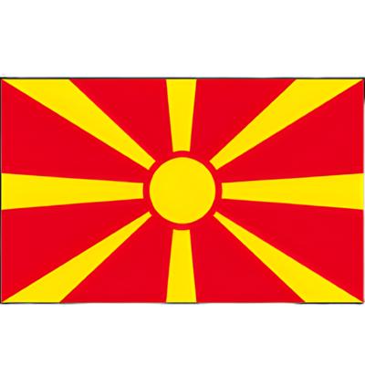 Vlag Macedonie - 90 x 150 cm - Macedonische Vlag - Macedonia - polyester - supporters Vlag Macedonie - 90 x 150 cm - Macedonische Vlag - Macedonia - polyester - supporters
