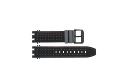 Horlogeband Tissot T1154172705701 / T603045129 Rubber Zwart 21mm Horlogeband Tissot T1154172705701 / T603045129 Rubber Zwart 21mm