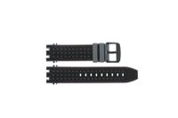 Horlogeband Tissot T1154172705701 / T603045129 Rubber Zwart 21mm