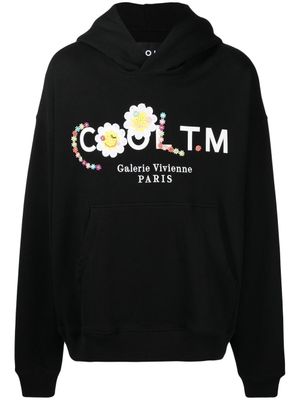 COOL T.M hoodie oversize à logo brodé - Noir