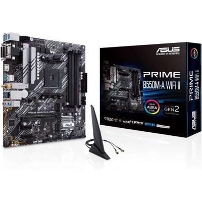 Moederbord - ASUS - PRIME B550M-A WIFI II - AMD B550 - AM4 micro ATX-slot