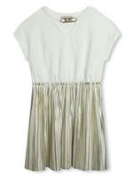 Michael Kors Kids logo-plaque short-sleeve minidress - Blanc - thumbnail