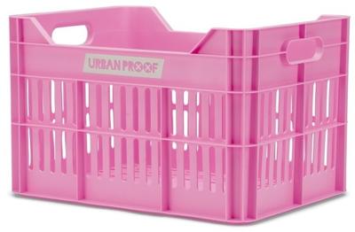 Gerecyclede Fietskrat Urban Proof Click 30 Liter - Felroze