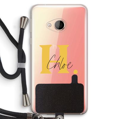 Amber Script: HTC U Play Transparant Hoesje met koord