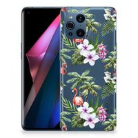 OPPO Find X3 | X3 Pro TPU Hoesje Flamingo Palms - thumbnail