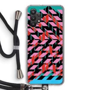 Skew Blush 2: Samsung Galaxy A32 5G Transparant Hoesje met koord