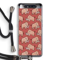 Mammoet: Samsung Galaxy A80 Transparant Hoesje met koord