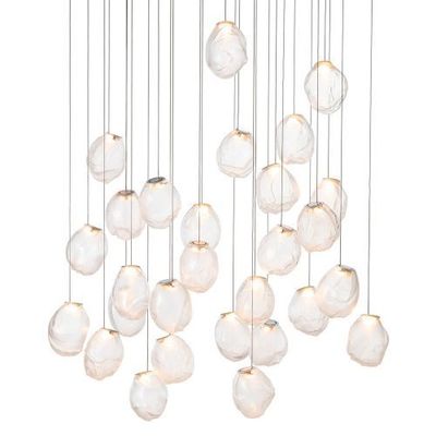 Bocci 73.28V Random Hanglamp - Transparant - Rechthoekige plafondkap
