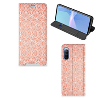 Sony Xperia 10 III Hoesje met Magneet Pattern Orange