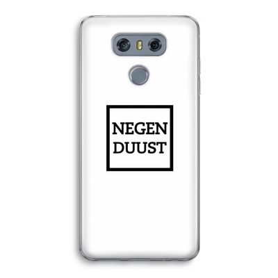 Negenduust vierkant: LG G6 Transparant Hoesje