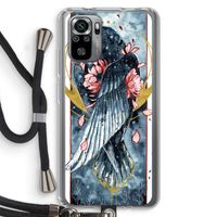 Golden Raven: Xiaomi Redmi Note 10S Transparant Hoesje met koord