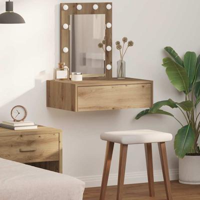 Wandkaptafel met LED-verlichting - Artisan Eiken