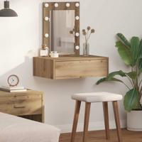 Wandkaptafel met LED-verlichting - Artisan Eiken