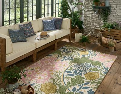 Morris & Co - Seaweed Chrysanthemum outdoor 427007 - 160x230 cm Vloerkleed
