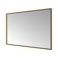 Hotbath &More Mirrors Square LED Badkamerspiegel - Rechthoek - 80 x 120 cm - Geborsteld Zwart Pvd