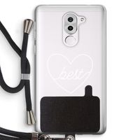 Best heart pastel: Honor 6X Transparant Hoesje met koord