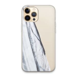 Gestreepte marmer: iPhone 13 Pro Max Transparant Hoesje