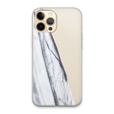 Gestreepte marmer: iPhone 13 Pro Max Transparant Hoesje