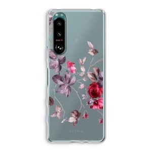 Mooie bloemen: Sony Xperia 5 III Transparant Hoesje