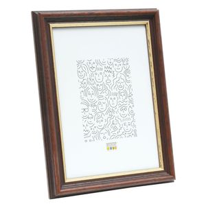 Deknudt Klassieke houten kader in donkere notelaar 18x24 S406H2