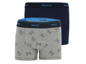 MEXX 2 jongens boxers (Donkerblauw/grijs, 134/140)