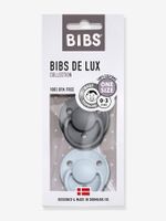 Set van 2 BIBS De Lux siliconen spenen ijzergrijs + babyblauw - thumbnail