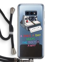 Smile: Samsung Galaxy S10e Transparant Hoesje met koord