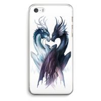 Yin Yang Dragons: iPhone 5 / 5S / SE Transparant Hoesje