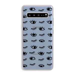 Eye pattern #2: Samsung Galaxy S10 5G Transparant Hoesje