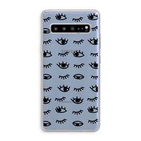 Eye pattern #2: Samsung Galaxy S10 5G Transparant Hoesje