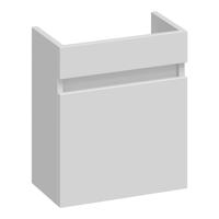 BRAUER Solution Fonteinonderkast - 40x45x22cm - 1 rechtsdraaiende deur - MDF - mat wit FO-SLRMW