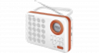 Sencor SRD 220 WOR Digital FM radio Klok Digitaal Oranje, Wit