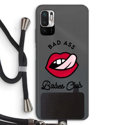 Badass Babes Club: Xiaomi Redmi Note 10 5G Transparant Hoesje met koord