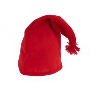 Verkleed muts voor een kabouter/dwerg - rood - volwassenen