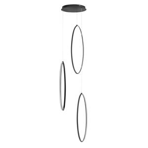 Highlight Zwarte hanglampOlympia Oval design - H5802.01
