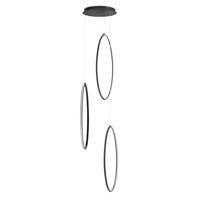 Highlight Zwarte hanglampOlympia Oval design - H5802.01