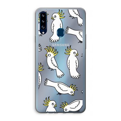 Papegaai: Samsung Galaxy A20s Transparant Hoesje