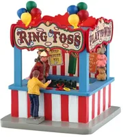 Lemax ring toss game verlicht kerstdorp tafereel Carnival 2025