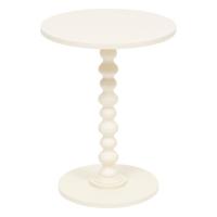 Bijzettafel/salontafel Alexa - wit - MDF hout - rond - Planten verhoger - D38 x H50 cm Bijzettafel/salontafel Alexa - wit - MDF hout - rond - Planten verhoger - D38 x H50 cm