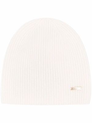 Woolrich bonnet en cachemire à plaque logo - Tons neutres