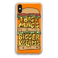 Big Macs Bigger Dreams: iPhone X Transparant Hoesje