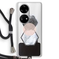 Creatieve toets: Huawei P50 Pro Transparant Hoesje met koord