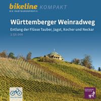 Fietsgids Bikeline Radtourenbuch kompakt Württemberger Weinradweg | Esterbauer Fietsgids Bikeline Radtourenbuch kompakt Württemberger Weinradweg | Esterbauer